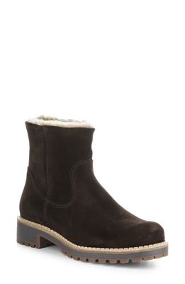 Bos. & Co. Calib Waterproof Bootie in Coffee Suede/Fantara Faux Fur