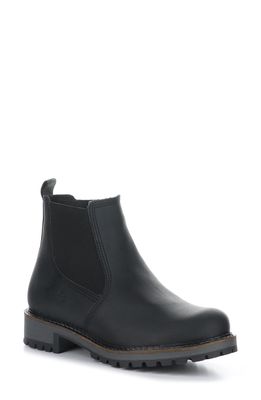 Bos. & Co. Corra Waterproof Chelsea Bootie in Black Saddle Leather