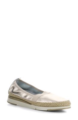 Bos. & Co. Fastest Slip-On Shoe in Champagne Satin