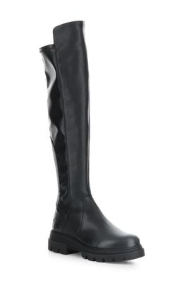 Bos. & Co. Fifth Waterproof Knee High Boot in Black Feel/Nappa Stretch