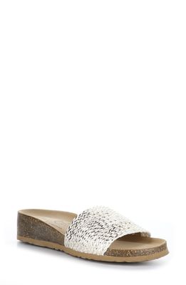 Bos. & Co. Lacie Wedge Sandal in Silver/Gold