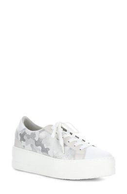 Bos. & Co. Mardi Platform Sneaker in White/Silver Grey/Cream