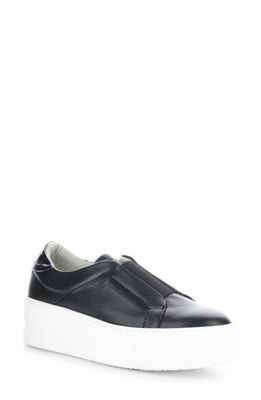 Bos. & Co. Mona Platform Slip-On Sneaker in Black Feel/Patent/Elastic