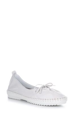 Bos. & Co. Osaka Slip-On Sneaker in White Sauvage Soft Leather