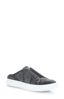 Bos. & Co. Rodos Sneaker Mule in Black Grey/Black Camo Suede
