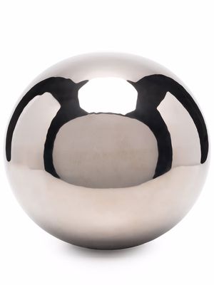 Bosa polished-effect sculpture sphere - Silver