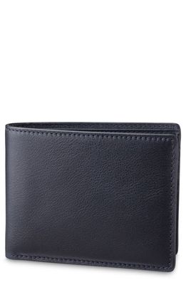 Bosca ID Flap Bifold Wallet in Blue/Black
