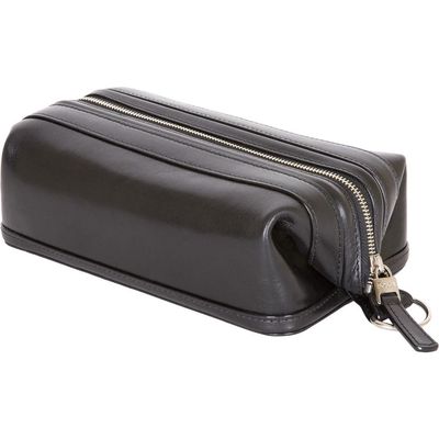 Bosca Leather Dopp Kit in Black 