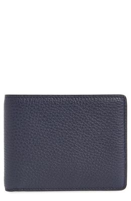 Bosca Monfrini Leather Wallet in Dark Blue/vino