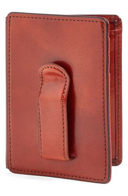 Bosca Old Leather Front Pocket ID Wallet in Cognac