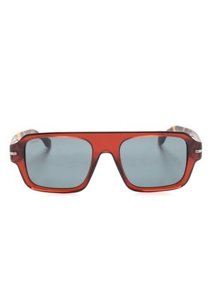 BOSS 1595/S navigator-frame sunglasses - Red