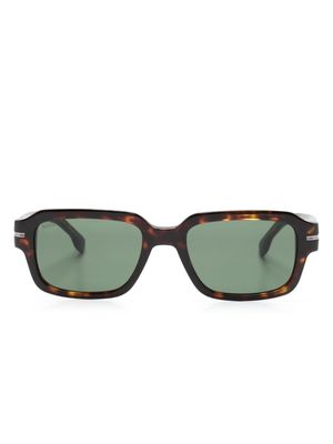 BOSS 1596/S rectangle-frame sunglasses - Brown