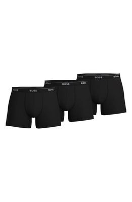 BOSS 3-Pack Classic Cotton Boxer Briefs in Black
