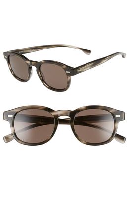 BOSS 49mm Sunglasses in Striped Gray