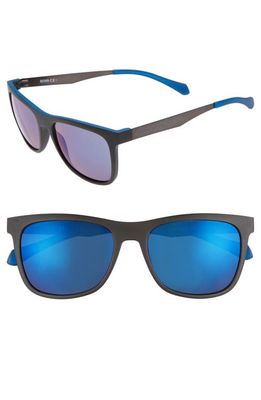 BOSS 55mm Sunglasses in Matte Black Blue/Blue Sky