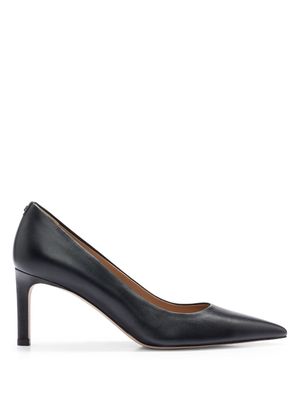 BOSS 70mm pointed-toe leather pumps - Black