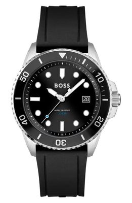 BOSS Ace Silicone Strap Watch