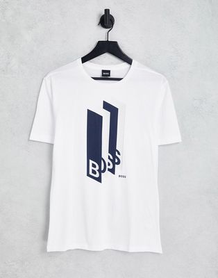 BOSS Athleisure Tee 2 T-shirt in white