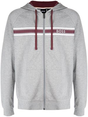 BOSS Authentic logo-print jacket - Grey