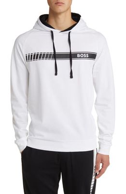 BOSS Authentic Pullover Hoodie in White