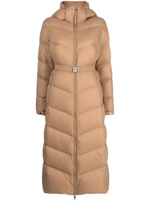 BOSS belted water-repellent padded jacket - Neutrals