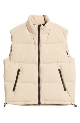 BOSS Birontino Water Repellent Down Puffer Vest in Light Beige