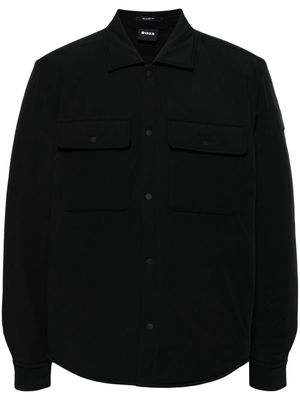 BOSS button-up shirt jacket - Black