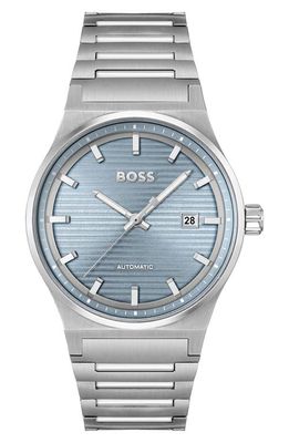 BOSS Candor Automatic Bracelet Watch in Blue