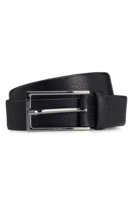 BOSS Carmello Leather Belt in Black