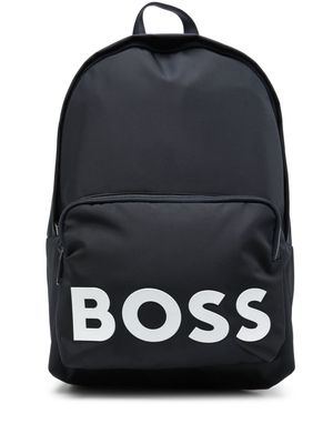 BOSS Catch 2.0 logo-appliqué backpack - Blue