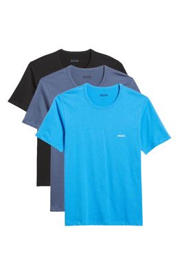 BOSS Classic 3-Pack Cotton T-Shirts in Blue Miscellaneous