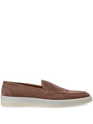 BOSS Clay suede loafers - Brown