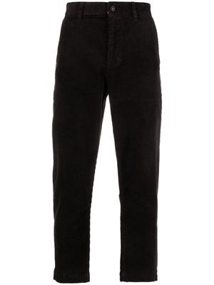 BOSS corduroy tapered-leg trousers - Black