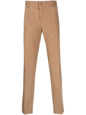 BOSS cotton-stretch chino trousers - Brown