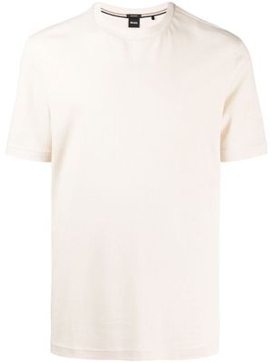 BOSS crew-neck short-sleeve T-shirt - White