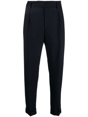 BOSS cropped tailored trousers - Blue