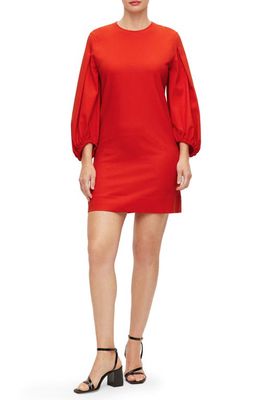 BOSS Dageta Wool Blend Minidress in Scarlet