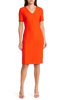 BOSS Damaisa Sheath Dress in Orange