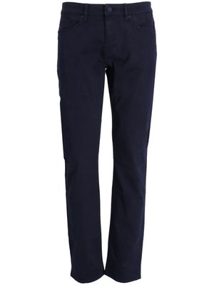BOSS Delaware slim-fit gabardine trousers - Blue