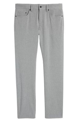 BOSS Delaware Straight Leg Five-Pocket Pants in Silver