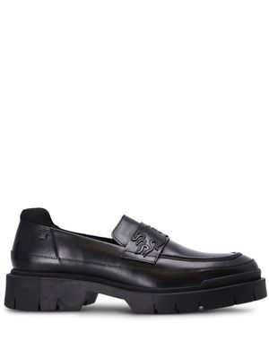 BOSS Denzel leather loafers - Black