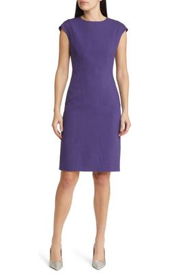 BOSS Dironah Sheath Dress in Mulberry Purple