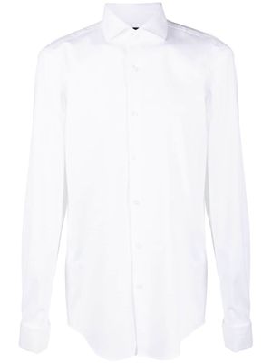 BOSS double-cuff long-sleeve shirt - White