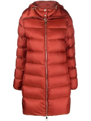 BOSS down-padded hooded coat - Red