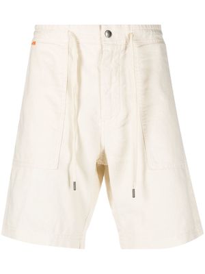 BOSS drawstring linen-blend shorts - Neutrals