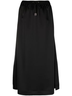 BOSS drawstring maxi skirt - Black