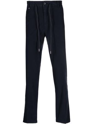 BOSS drawstring-waist chinos - Blue