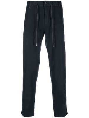 BOSS drawstring waistband trousers - Blue