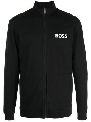 BOSS Ease logo-print jacket - Black