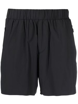 BOSS elasticated-waist thigh-length shorts - Grey